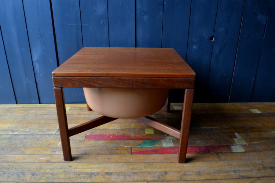 Mid Century Norwegan Teak Sewing Table photo for sale