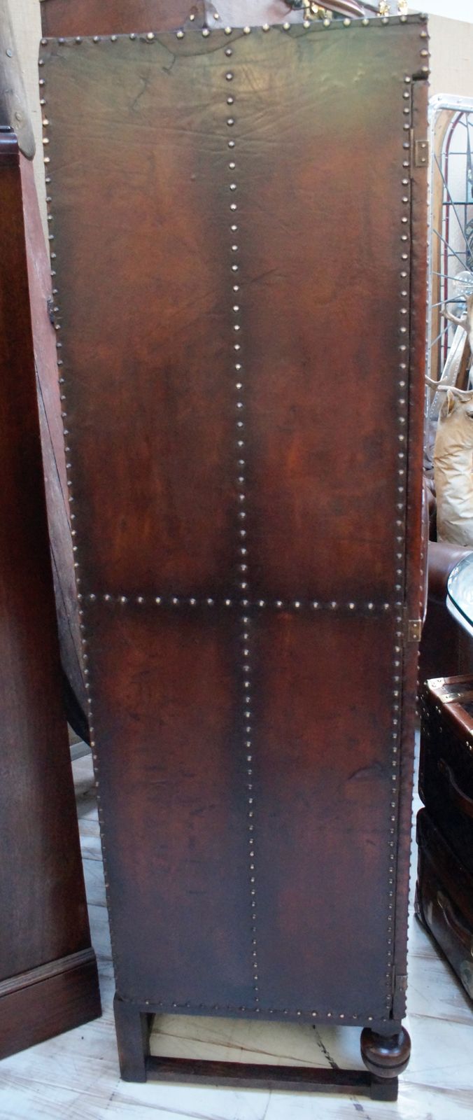 Victorian Leather Bound Wardrobe photo vinterior