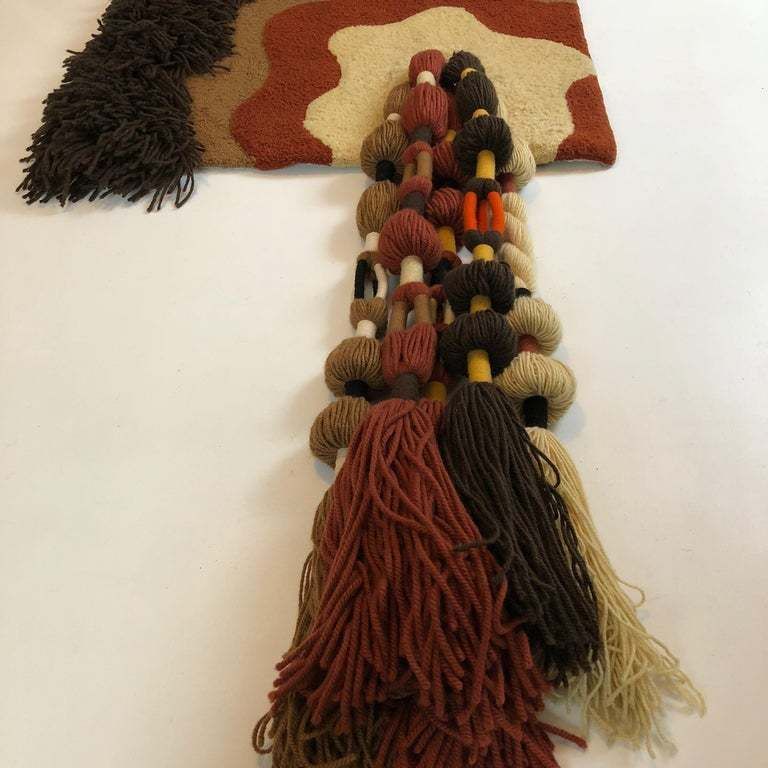 Textiles Modernist German Wall Rug By Ewald Kröner For Schloss Hackhausen, Germany, 1970s photo