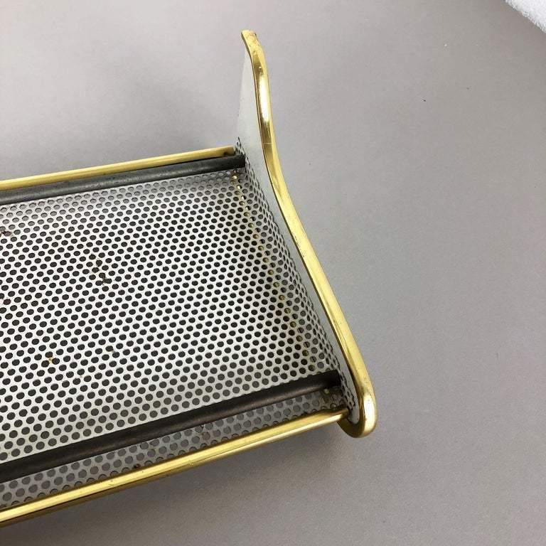 photo vintage 1960s French Matégot Style Brass Wall Board "Rigituelle", Mid Century Modern
