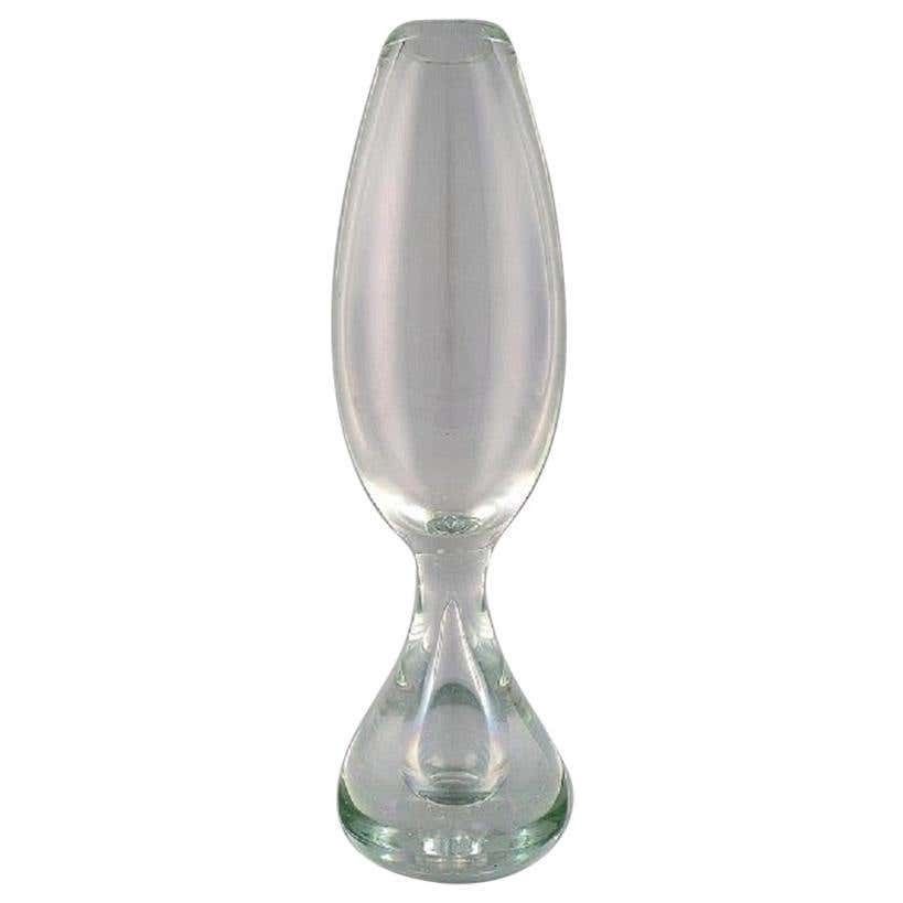 Bengt Orup For Johansfors, Art Glass Vase, Swedish Design, 1970s