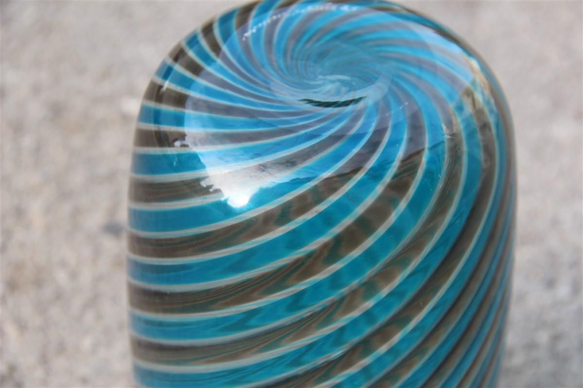 Round Venini Vase Murano Glass 1985 Multi Color Italian Design photo buy