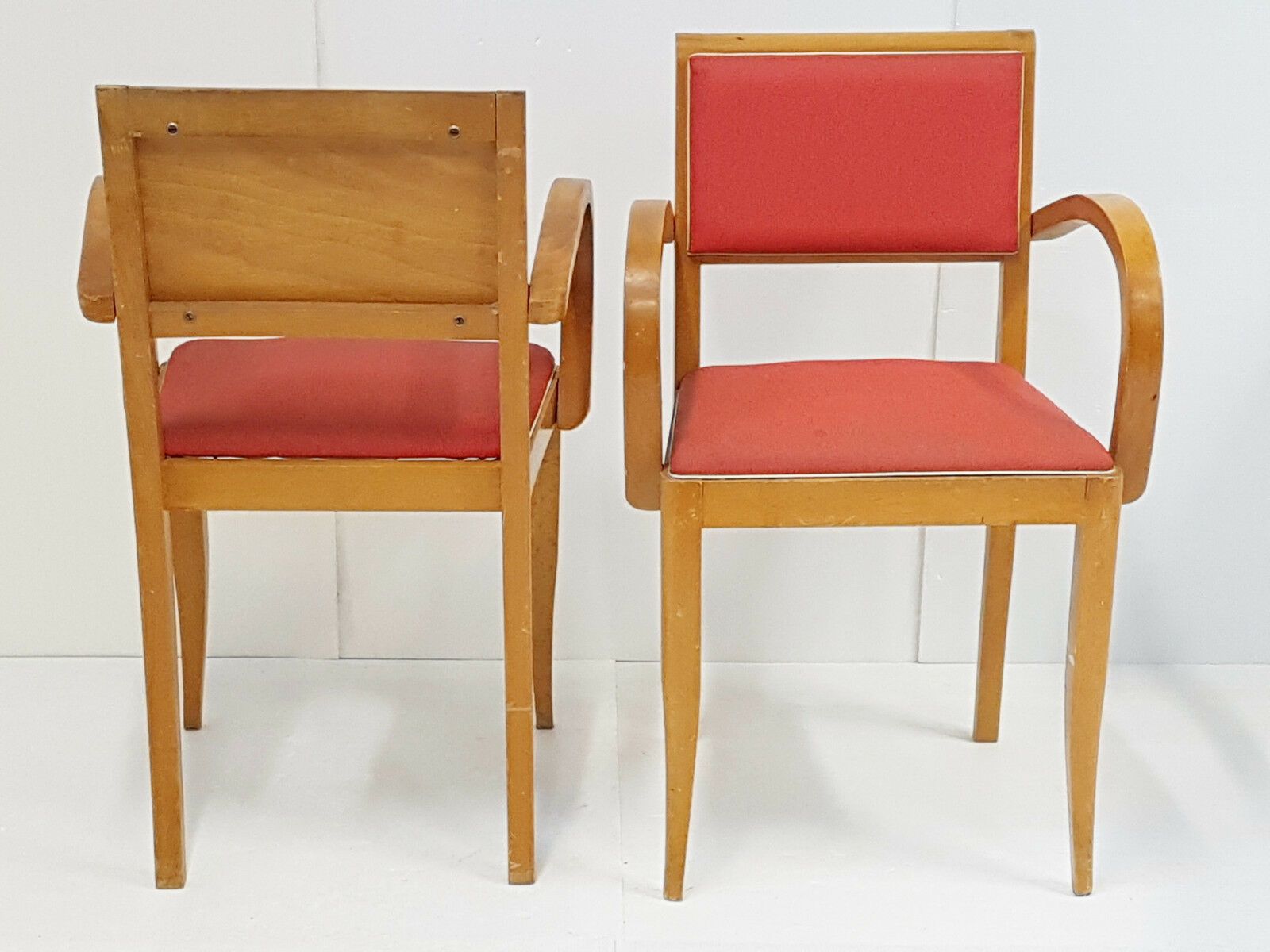Paar Franse Vintage Bridge Fauteuils, Jaren 1950, Rockabilly photo for sale