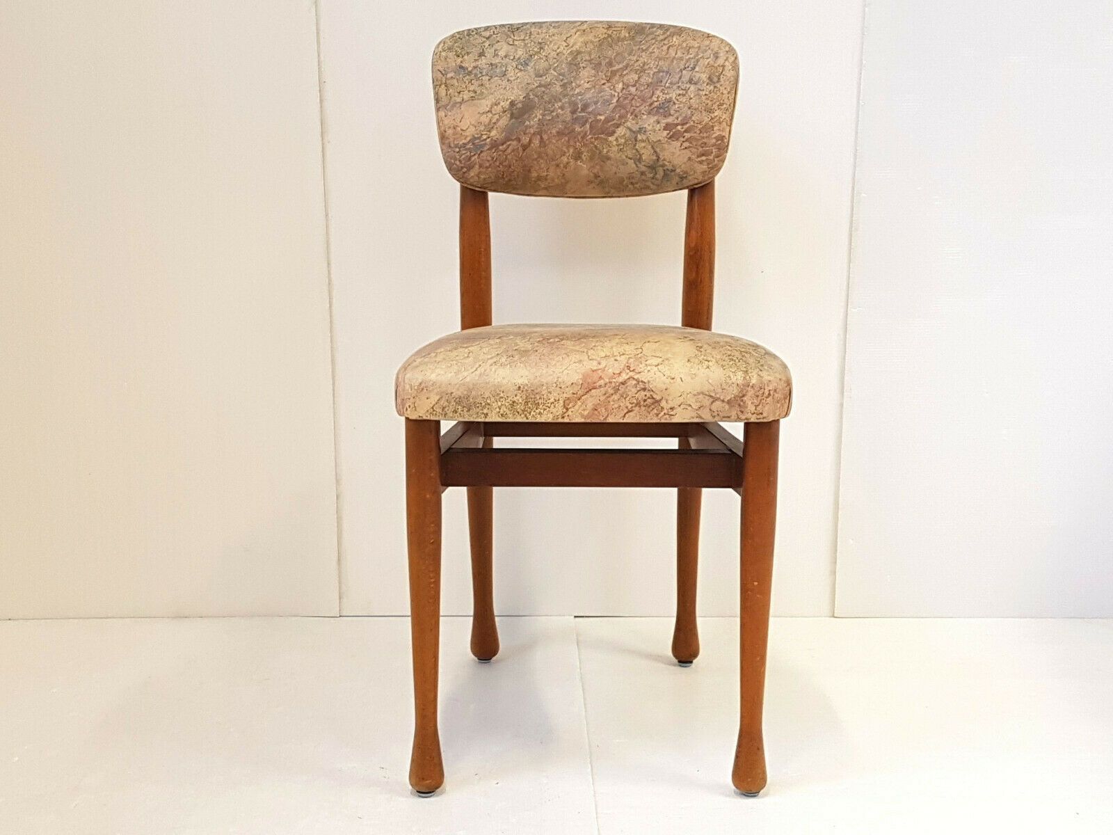 Danish Vintage Scandinavian Chair 1960 Teak Metal Fabric 60s 60s Years 60 photo furniture