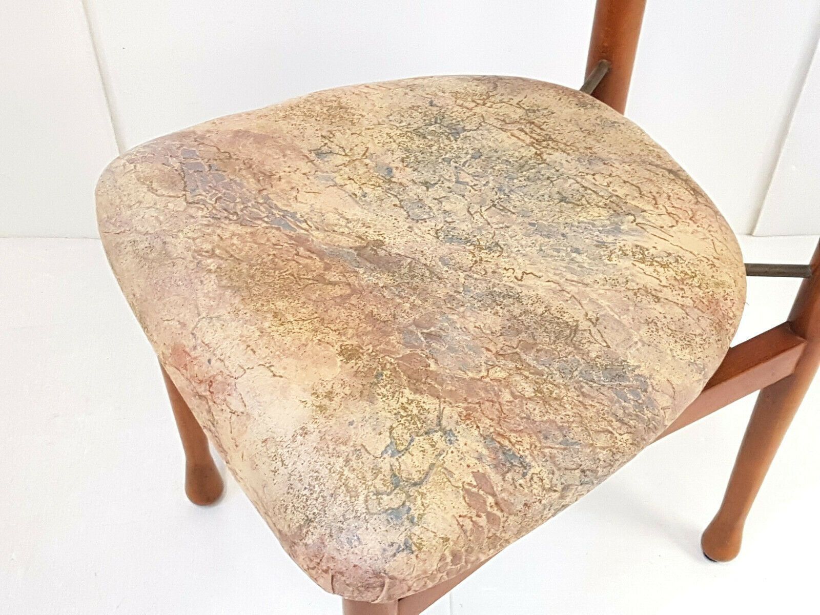 photo furniture Danish Vintage Scandinavian Chair 1960 Teak Metal Fabric 60s 60s Years 60
