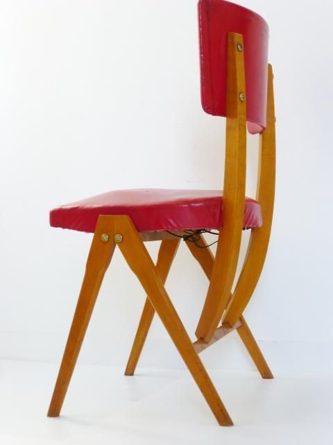 Superb Typical Compass Feet Chair 1950 Vintage Rockabilly 50s Vtg Chair photo furniture
