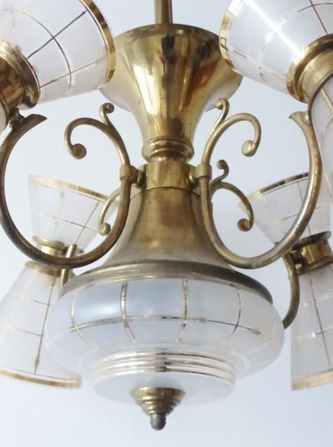 Magnificent Ceiling Light 4 Diabolos 1950 Vintage Rockabilly 50 S French Chandelier photo vinterior
