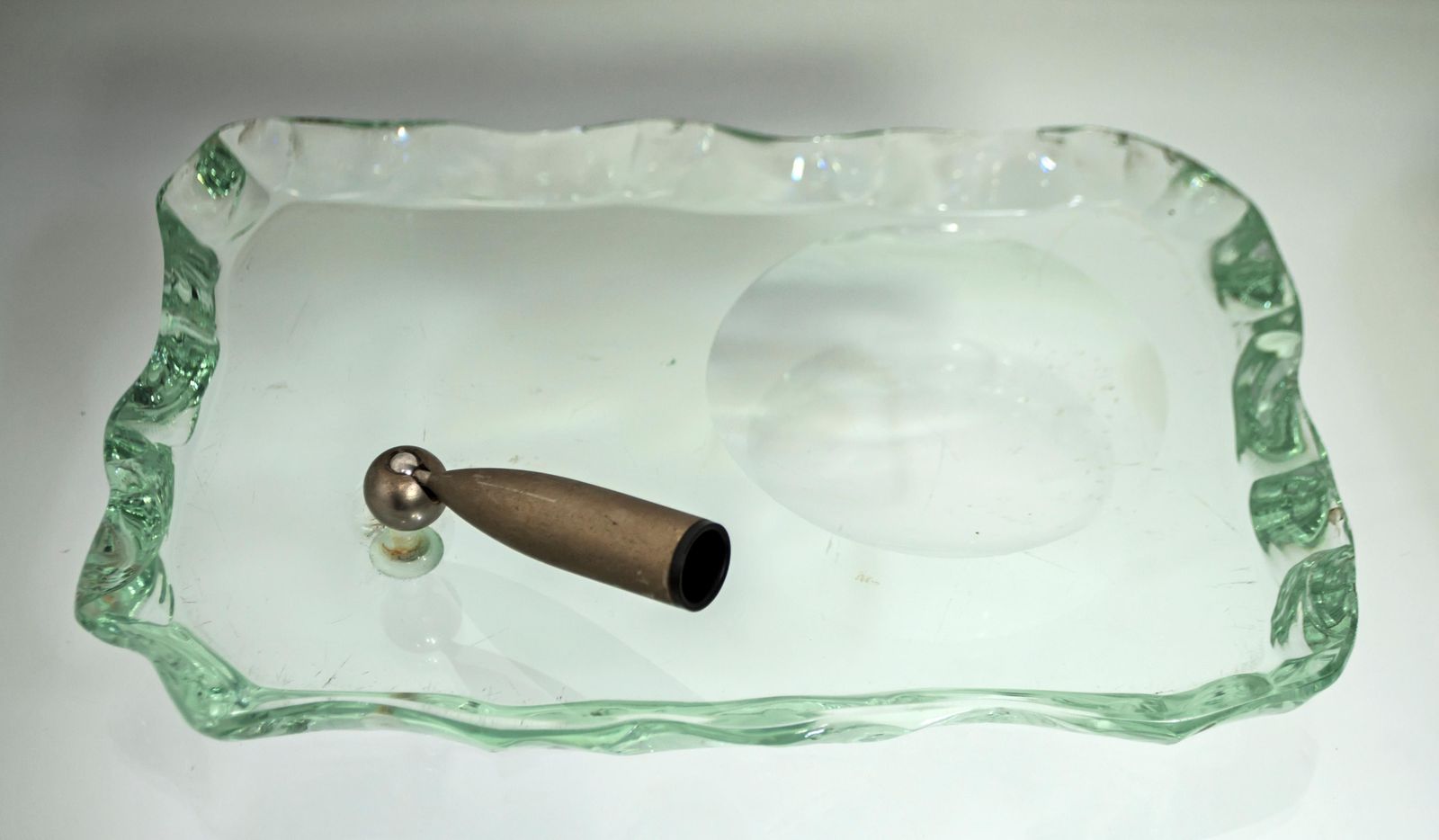 Pietro Chiesa Midcentury Chiseled Crystal Desk Set For Fontana Arte, 1930s photo for sale