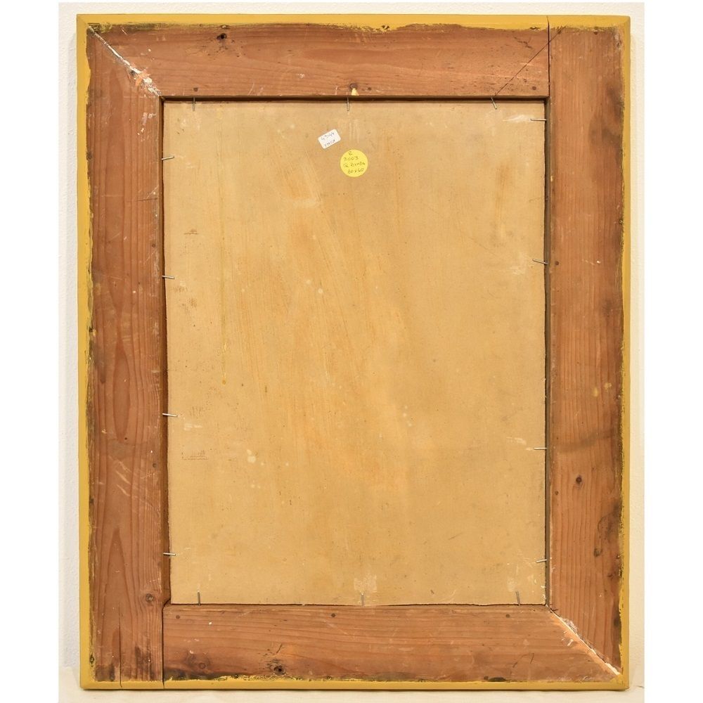 Portrait Painting, Child Playing, Art Deco, Oil On Wood, Early 20th Century. (Qr189) photo 1050.0