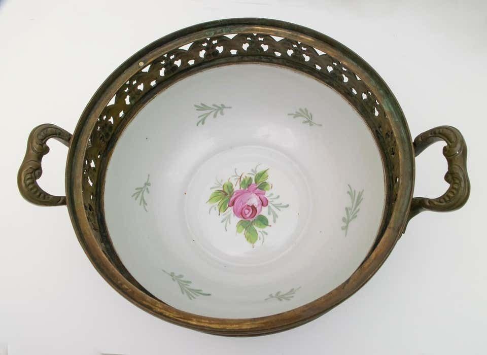 photo for sale Signed E Froger 19th Century French Porcelain Potpourri By Sevres, 1880