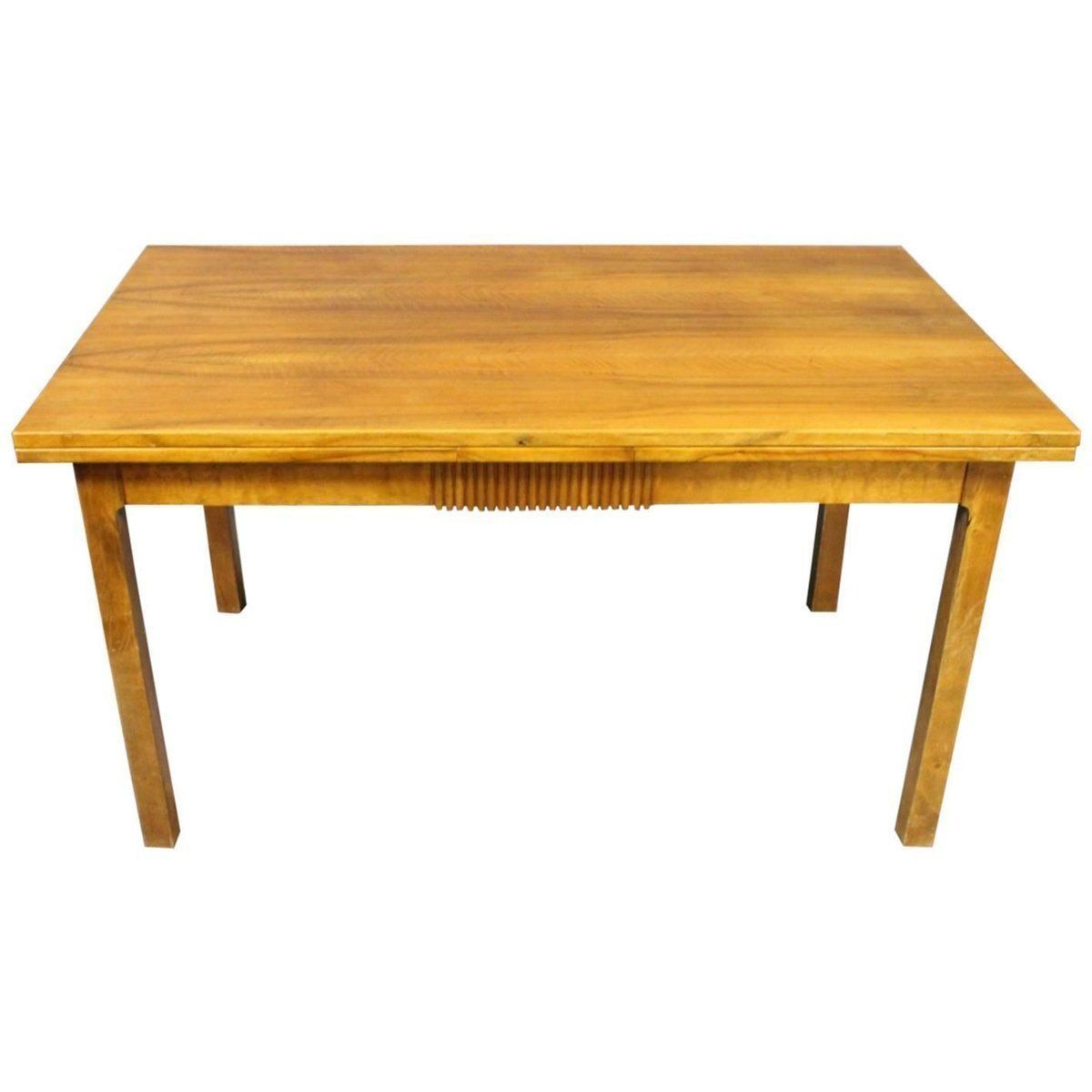 Extendable Dining Table Made In Walnut, Danish Design From 1940s