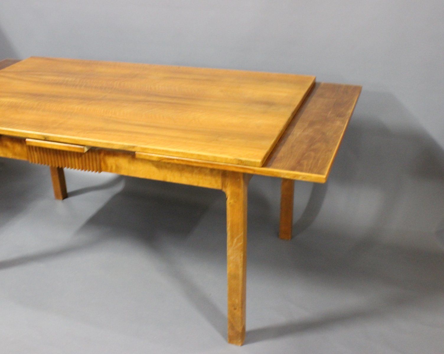 Extendable Dining Table Made In Walnut, Danish Design From 1940s photo 2000.0