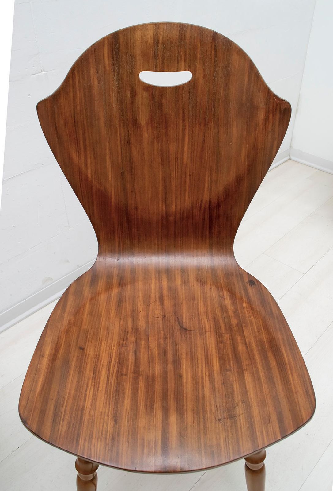 photo vinterior After Carlo Ratti Mid Century Modern Italian Bentwood Chairs, 1950s