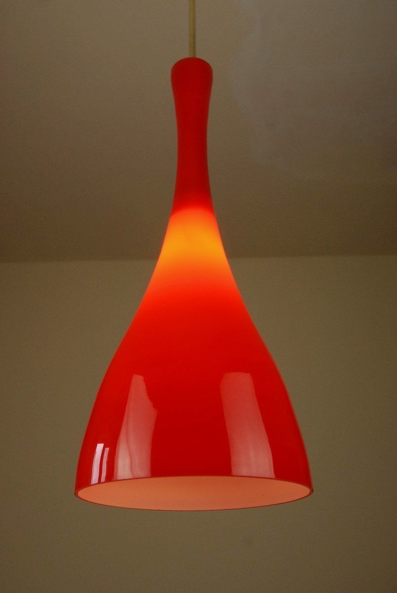 Glass Pendant Lamp From Stilnovo, 1950s photo Lighting