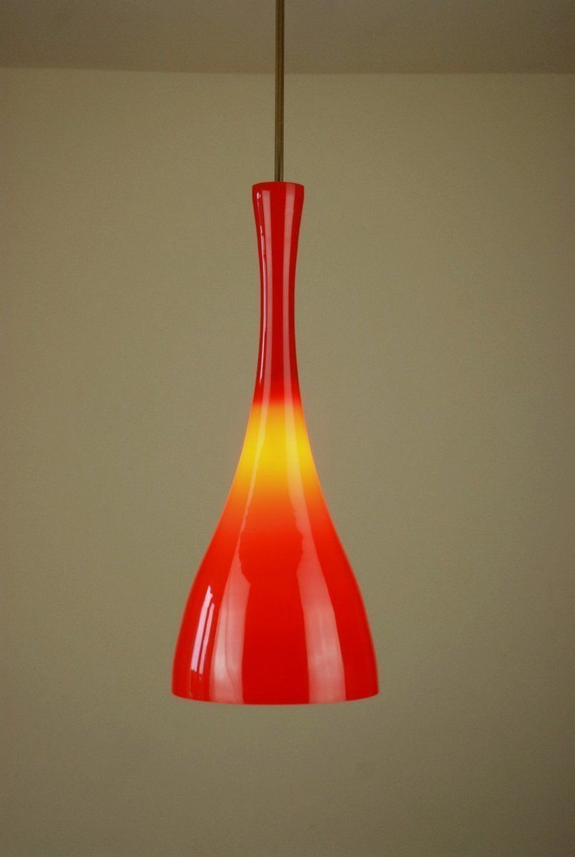 Glass Pendant Lamp From Stilnovo, 1950s photo 395.0