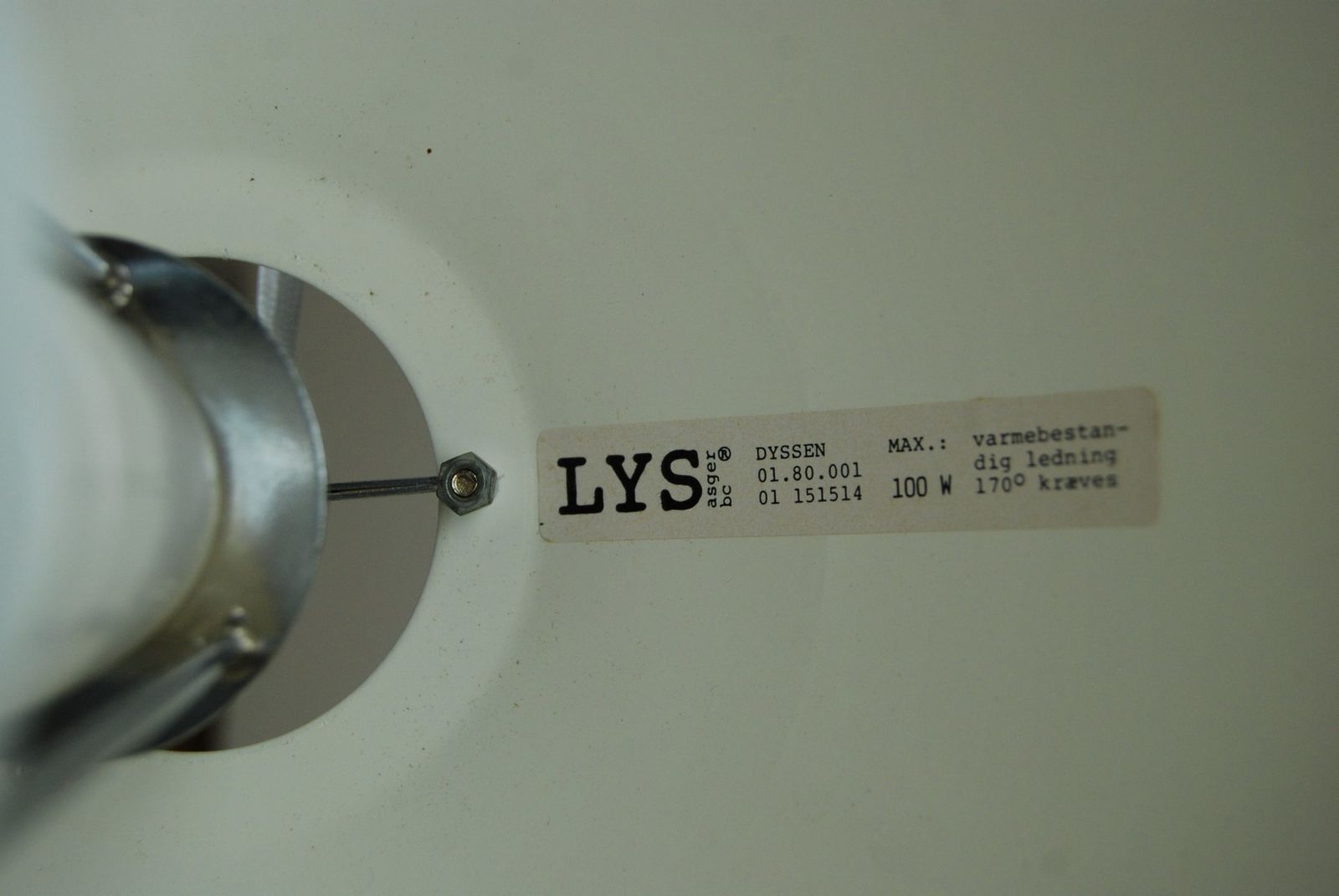 photo for sale Vintage Dyssen Pendant By Asger Bay Christiansen For Lys Asger Bc