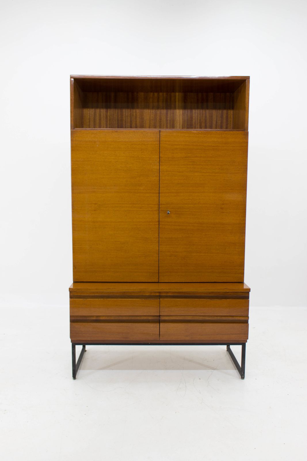 Belmondo Cabinet With Shelves And Drawers In High Gloss Finish, 1970 photo buy