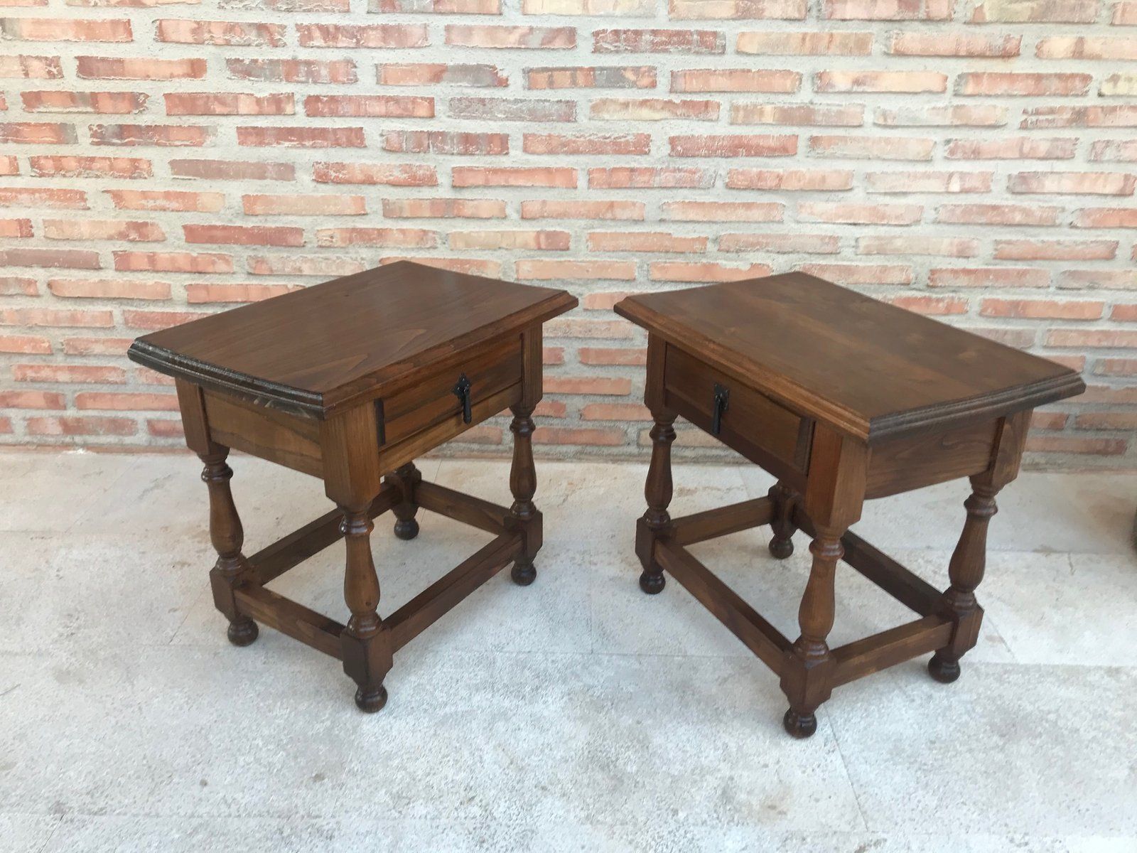 Spanish Nightstands, 1920s, Set Of 2