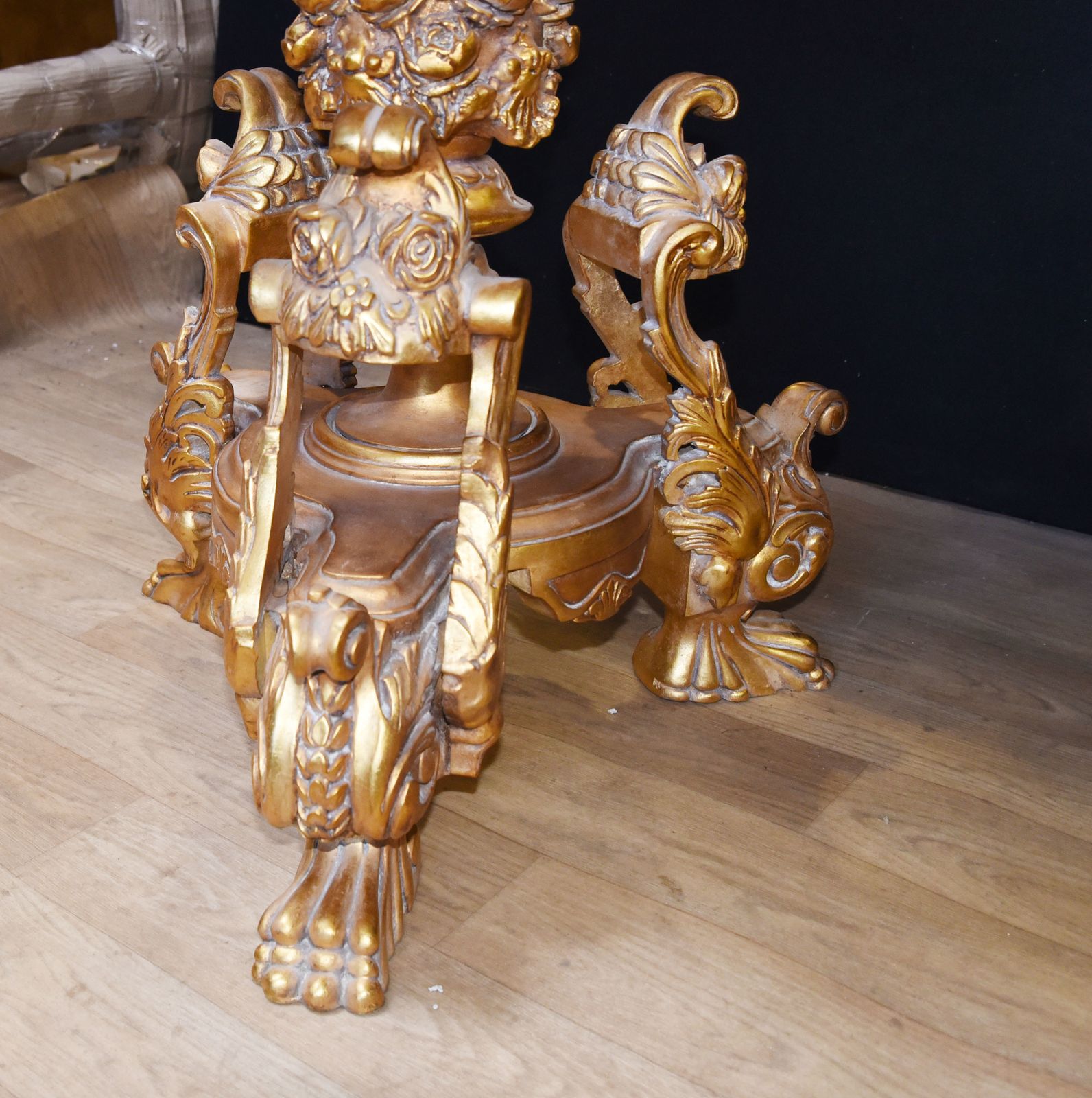 Louis XVI Gilt Side Tables   Carved French Pedestal Stands photo furniture