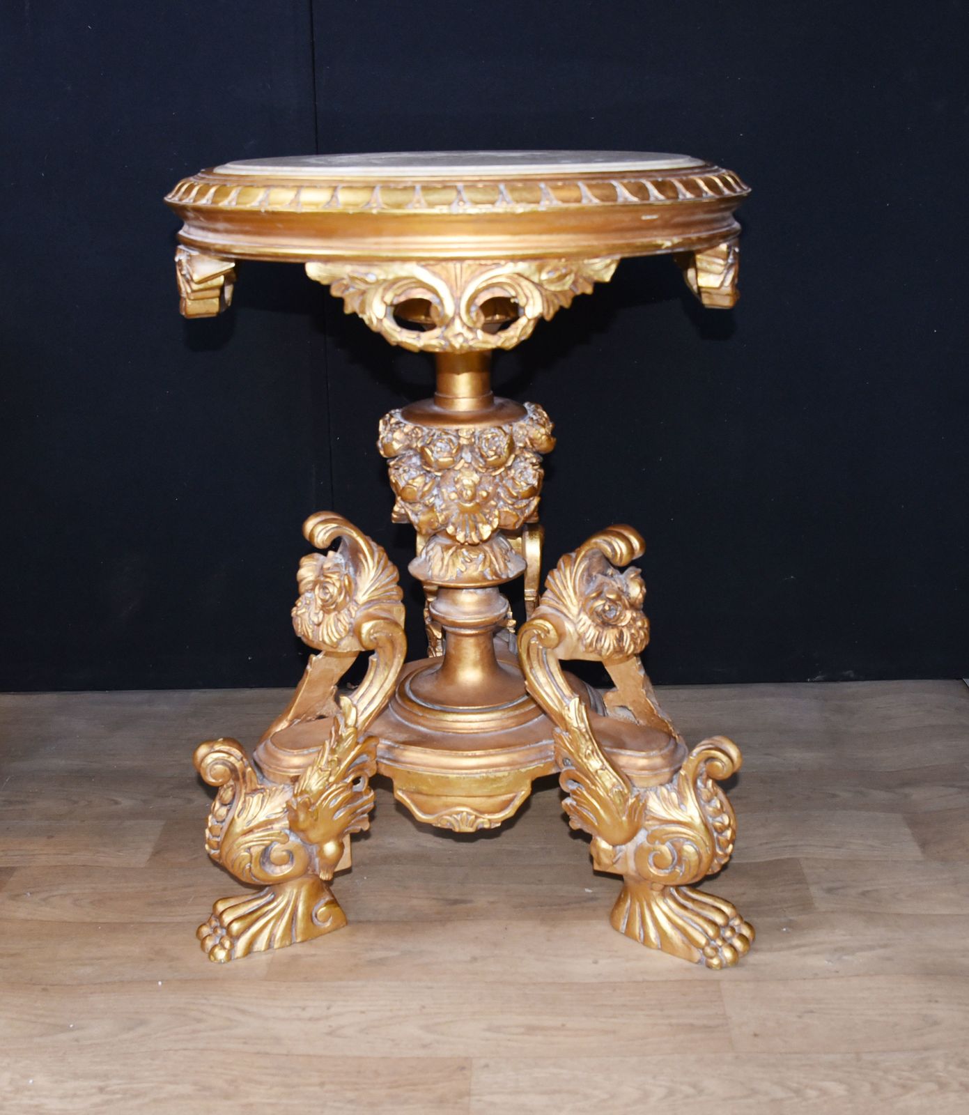 Louis XVI Gilt Side Tables   Carved French Pedestal Stands photo 2915.0