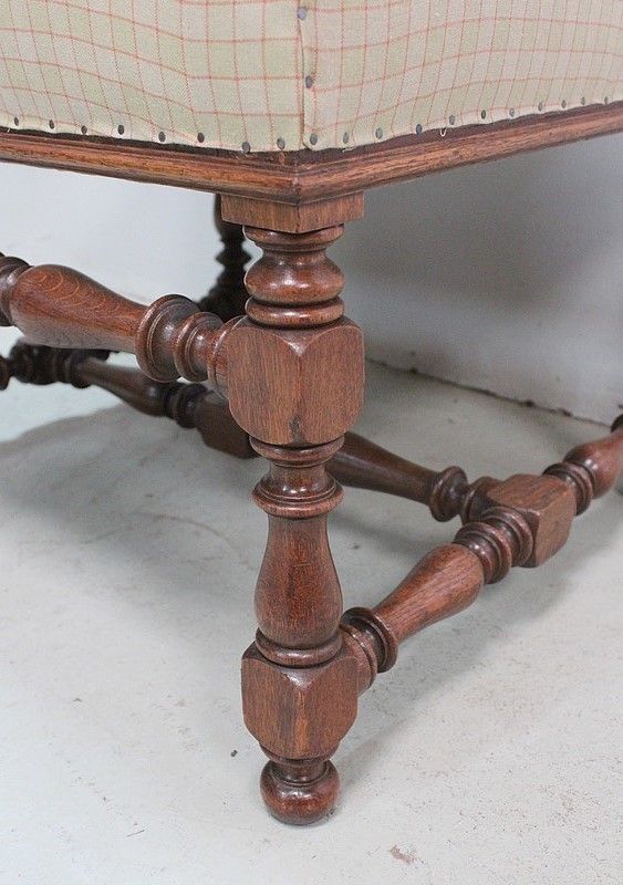 photo buy Pair Of Light Oak Armchairs, Louis XIII / Louis XIV Style   Early 20th Century