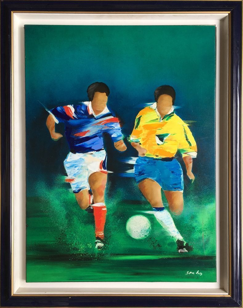 Spahn Victor   Mixed Media   Football World Cup Final 1998 France Brazil