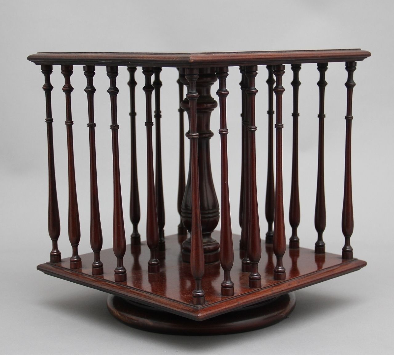 19th Century Mahogany Revolving Bookstand photo vinterior