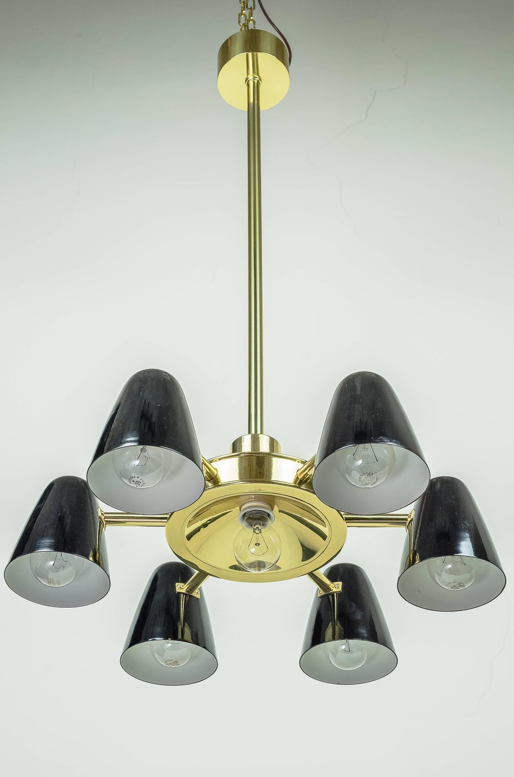 Chandelier Circa 1950s Attributed To Stilnovo photo for sale