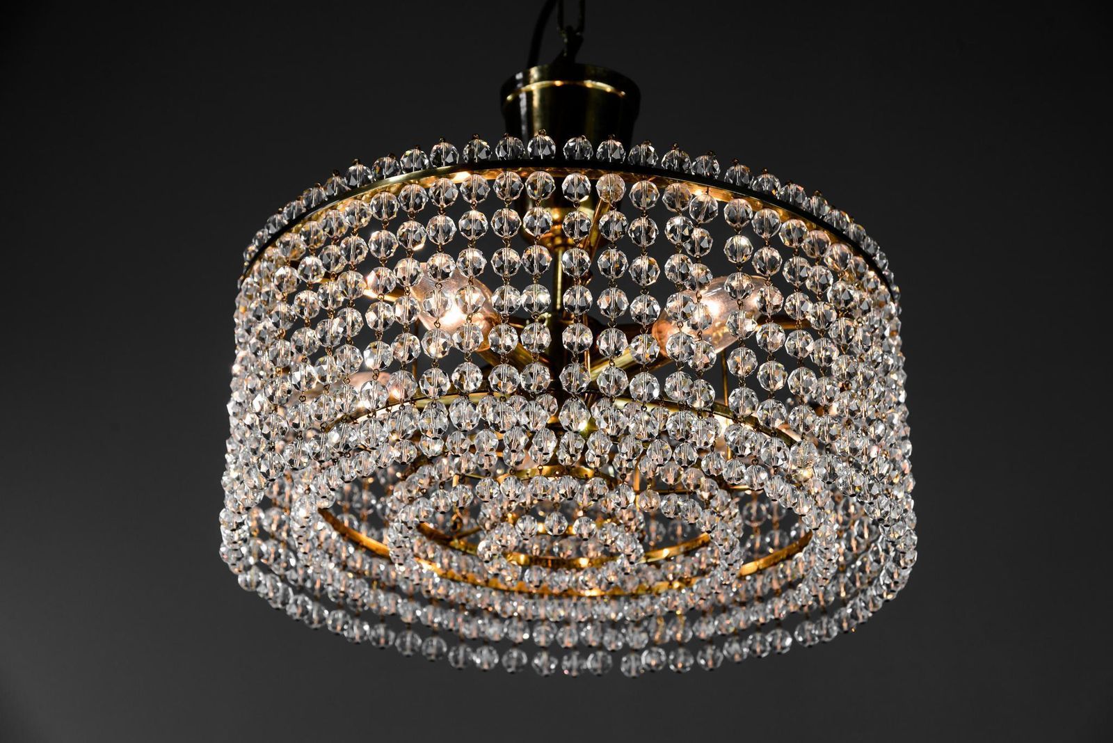 J.L Lobmeyr Chandelier With Crystal Glass, Austria, 1960s photo furniture