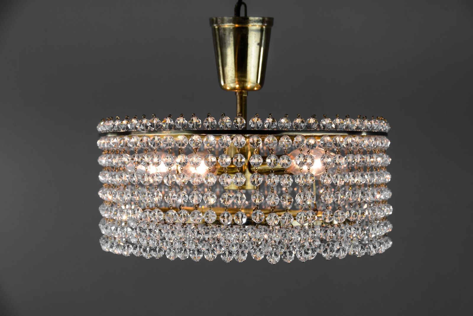 J.L Lobmeyr Chandelier With Crystal Glass, Austria, 1960s photo 1461.0