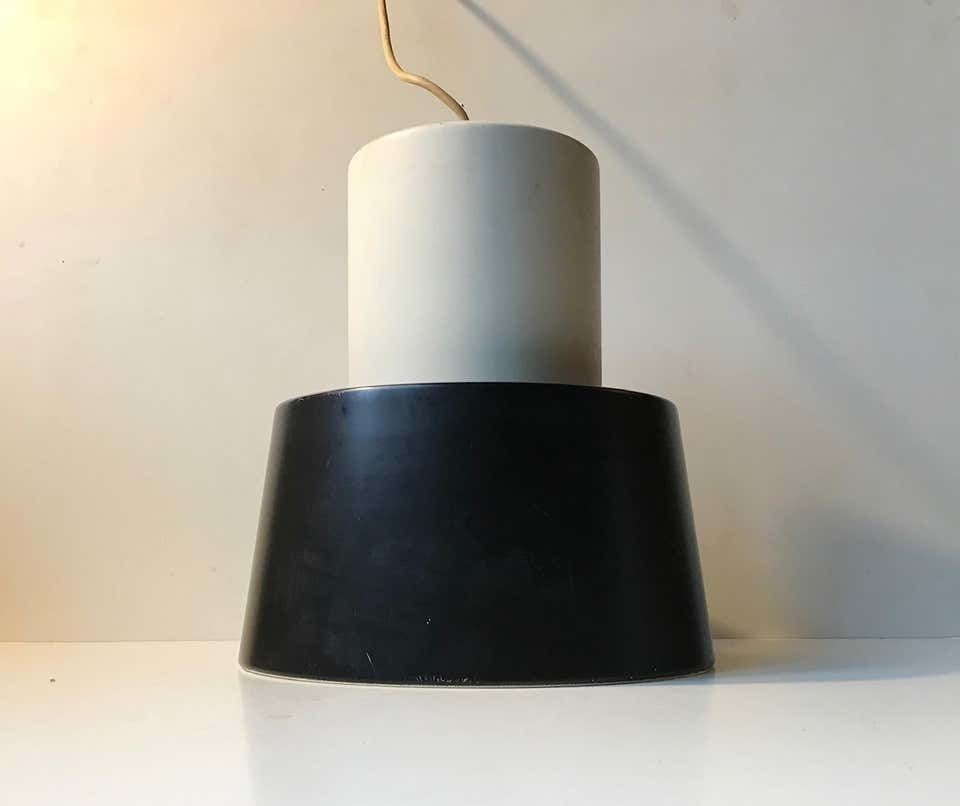 Black & White Nyboderpendel Ceiling Lamp By Svend Aage Petersen & Louis Poulsen photo Lighting