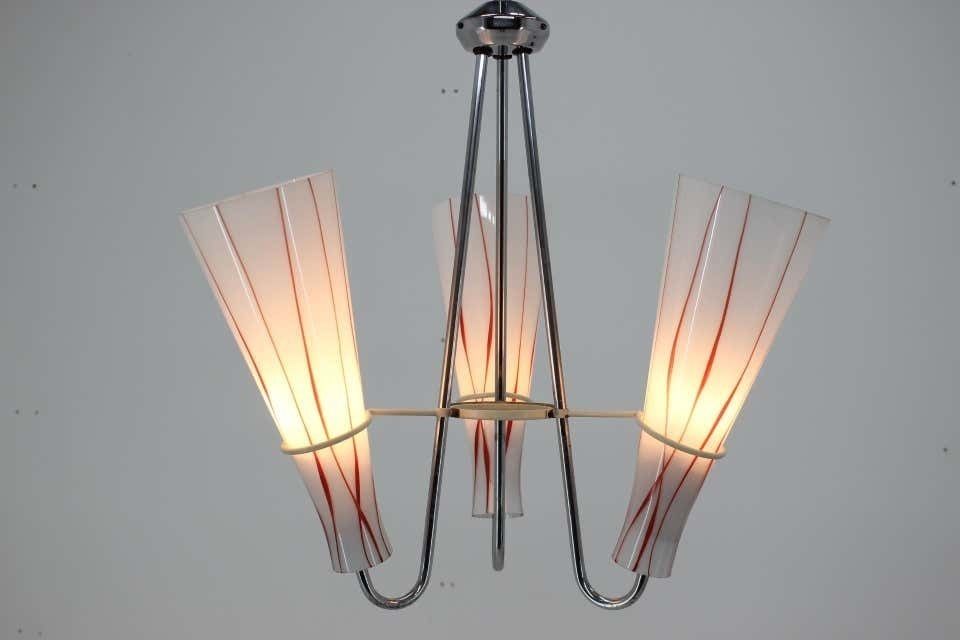 Mid Century Design Chrome Pendant 1960s photo 569.0