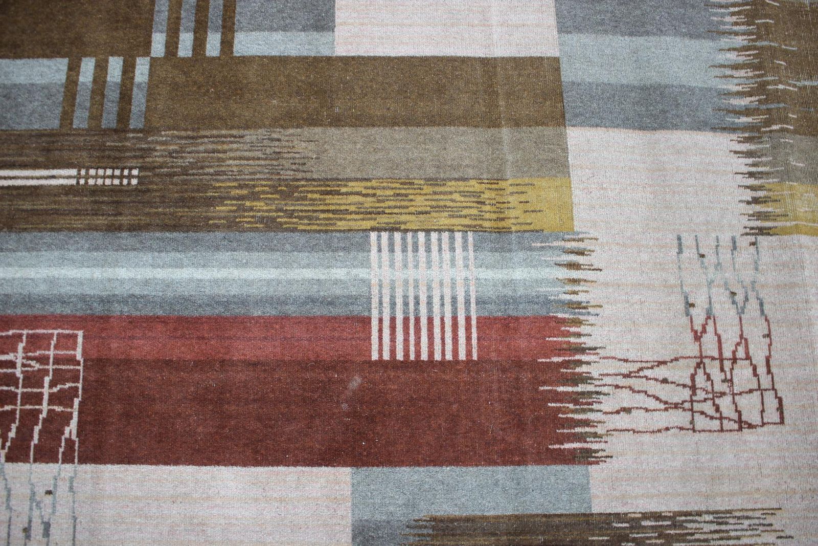 Bauhaus Modernist Rare Geometric Carpet / Rug   1930s photo buy