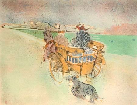 Toulouse Lautrec (After) Lithography La Charette Anglaise