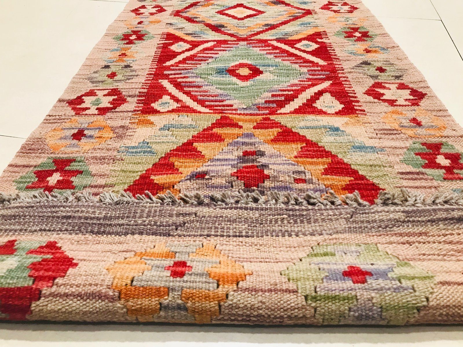 Hand Crafted Wool Carpet, 1980s photo buy