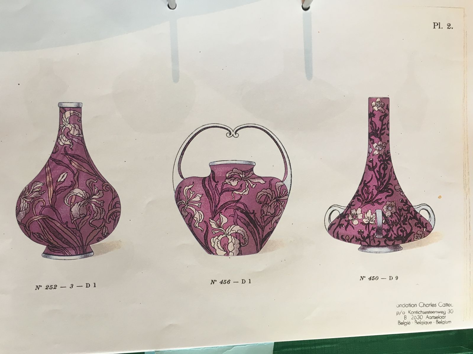 Boch Keramis Very Rare Art Nouveau Garnituren Set Of 3 Vases By Emile Diffloth photo 2549.0