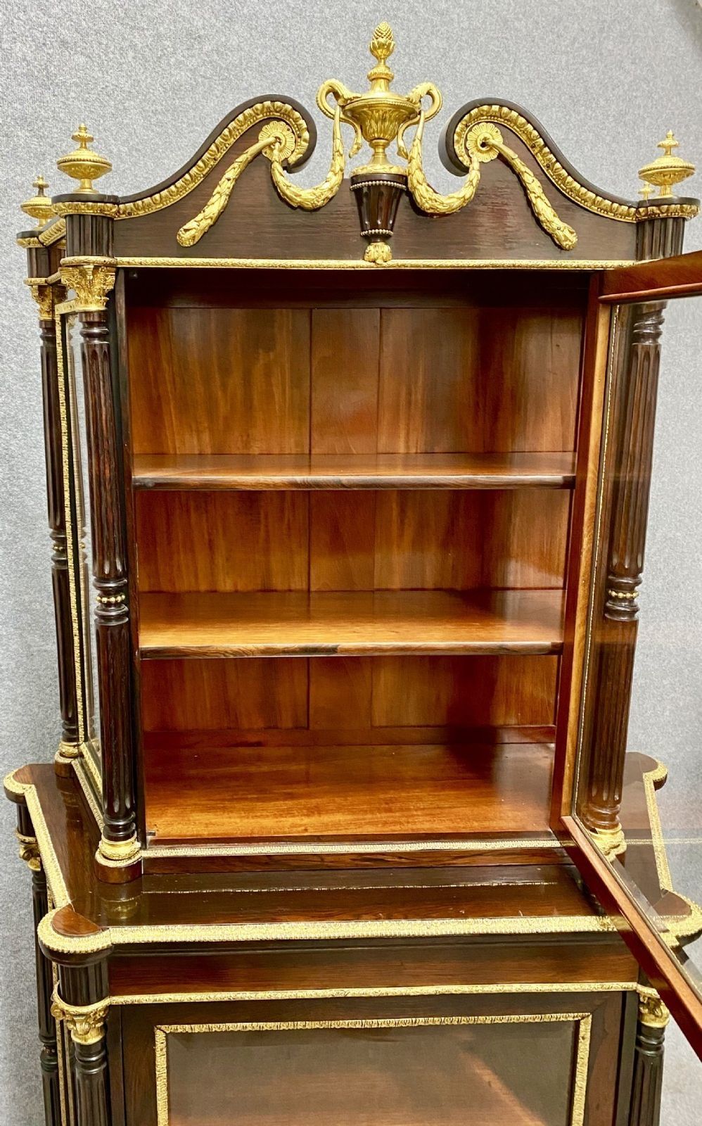 photo furniture Fine Ormolu Mounted Display Cabinet