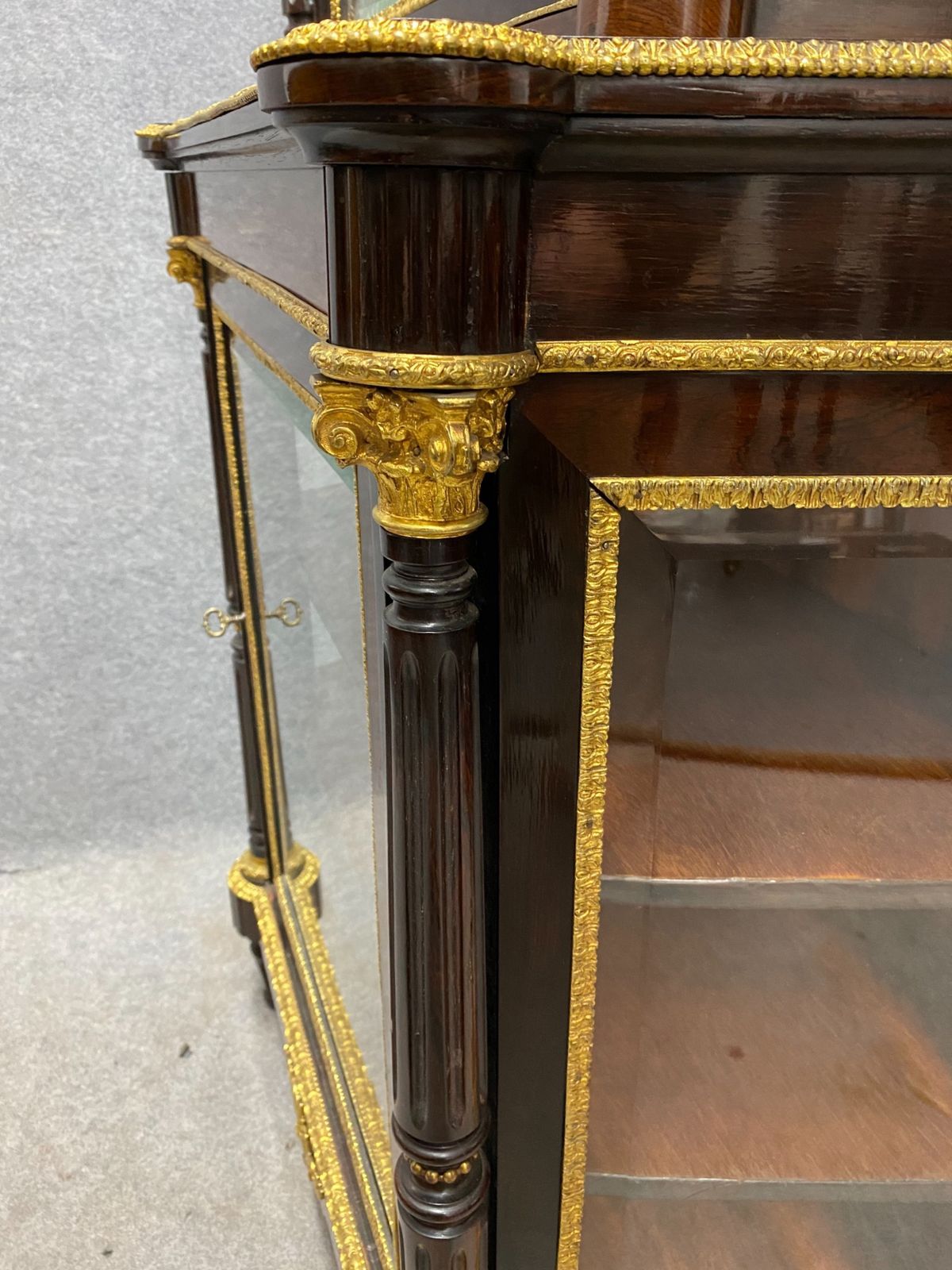 Furniture Fine Ormolu Mounted Display Cabinet photo