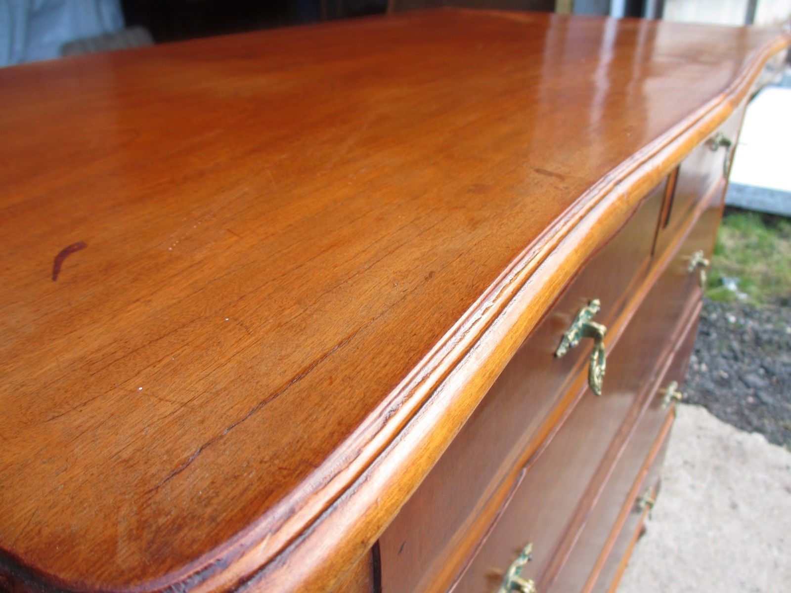 Mahogany Chest Of Drawers With Brass Handles photo Furniture