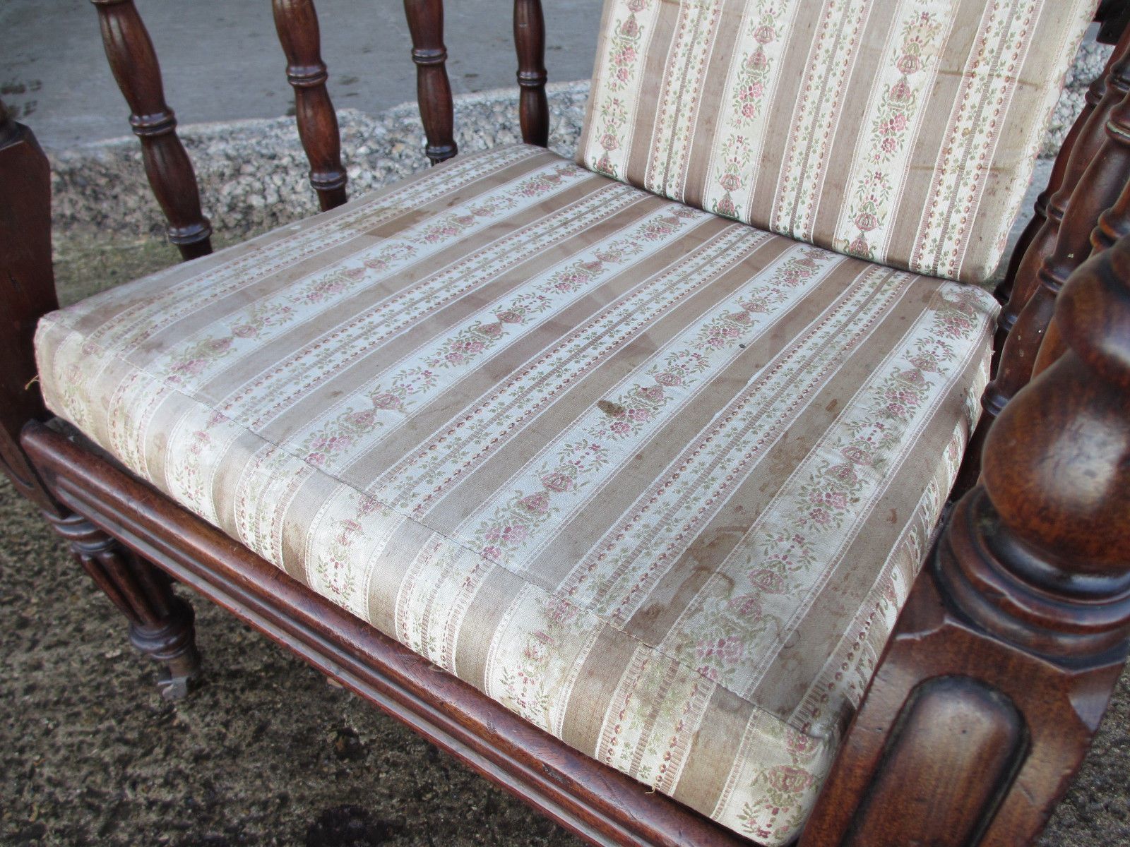 19th Century Mahogany Adjustable Steamer Armchair Ladderback On Castors photo furniture