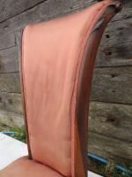 Unusual Victorian Rosewood Upholstered Scroll Back Nursing Chair photo vintage