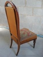 Victorian Mahogany And Original Floral Tapestry Upholstered Nursing Chair photo buy