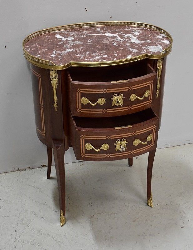 Small Mahogany Dresser Chiffonnière, Louis XV / Louis XVI Transition Style   Late 19th photo Furniture