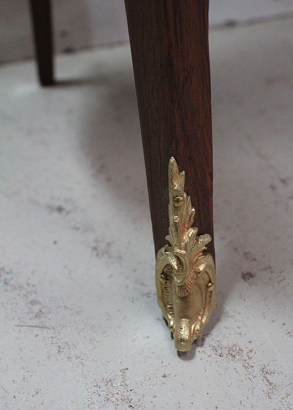 photo vintage Small Mahogany Dresser Chiffonnière, Louis XV / Louis XVI Transition Style   Late 19th
