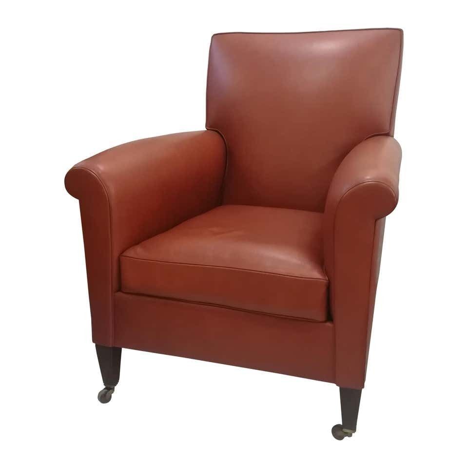 Art Deco Leather Armchair, Circa 1930