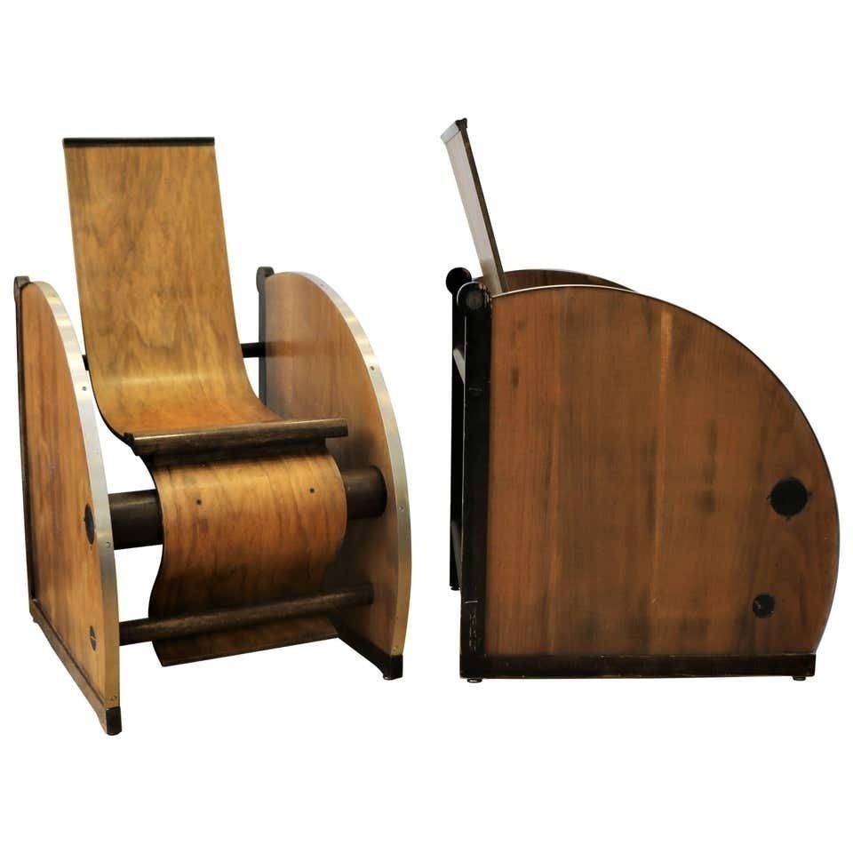 Stunning Pair Of Modernist Armchairs, France, Circa 1925