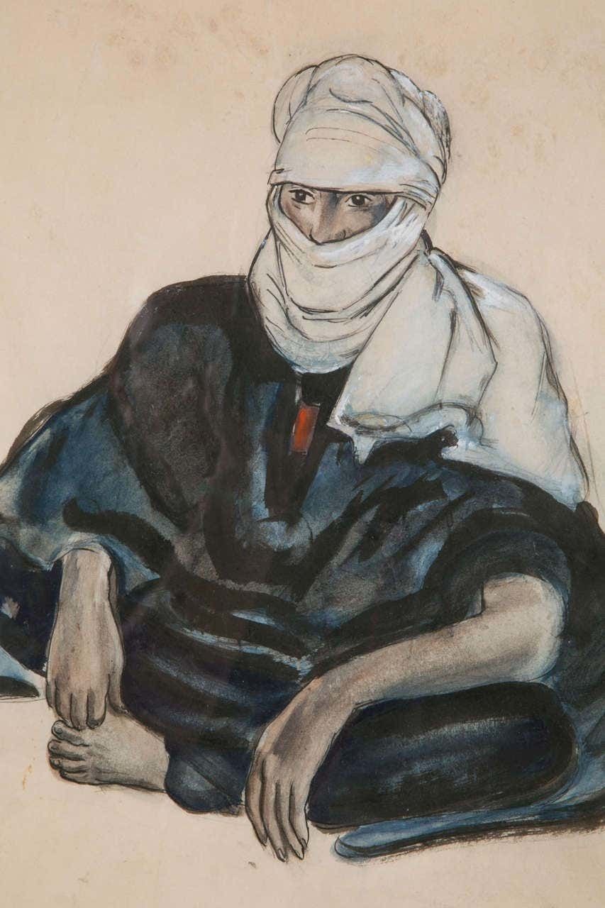 Monique Cras (1910 2007), "Mouflon Hunter   Hoggar", 1942 photo vinterior