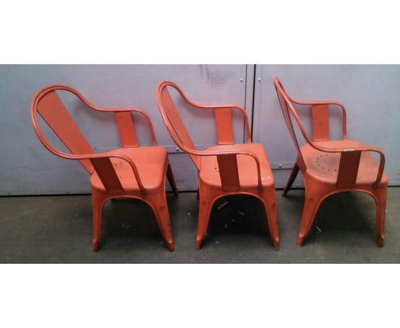 Red Industrial Chair photo for sale