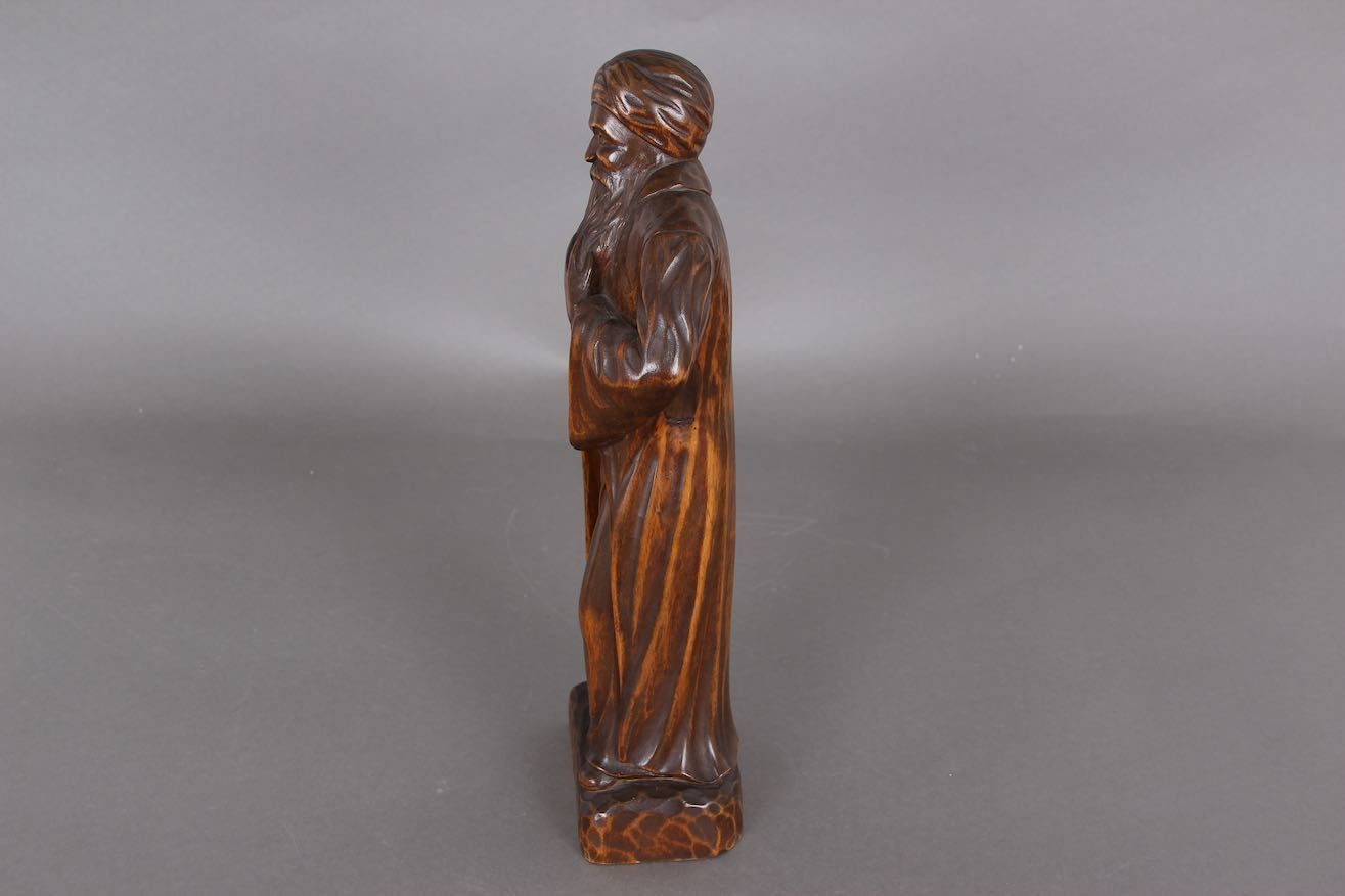 1 Religious Figure In Wood. Parno 1946. Perfect Condition. photo for sale