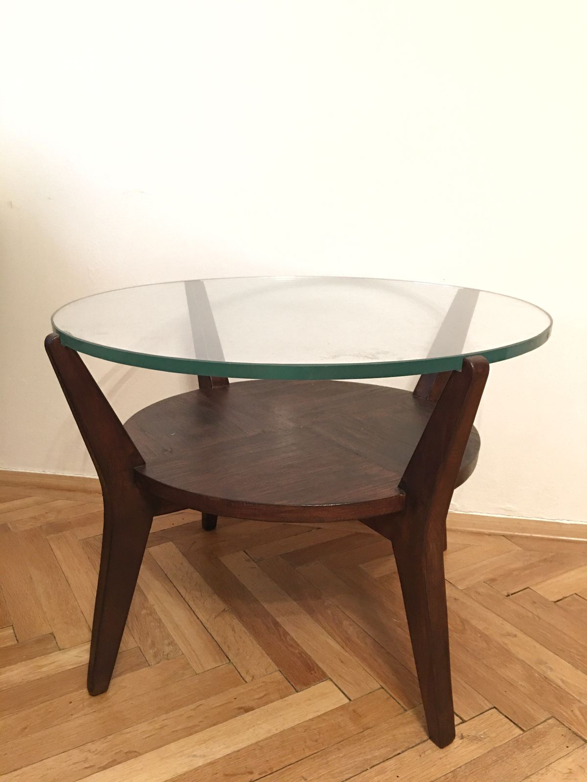 Round Coffee Table By Karel Kozelka And Antonin Kropacek, 1940s